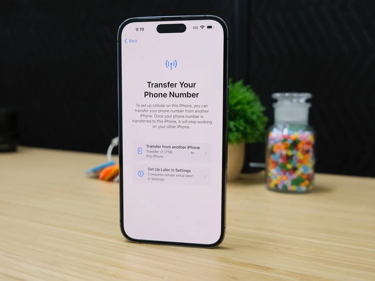iPhone 14 transfer phone number
